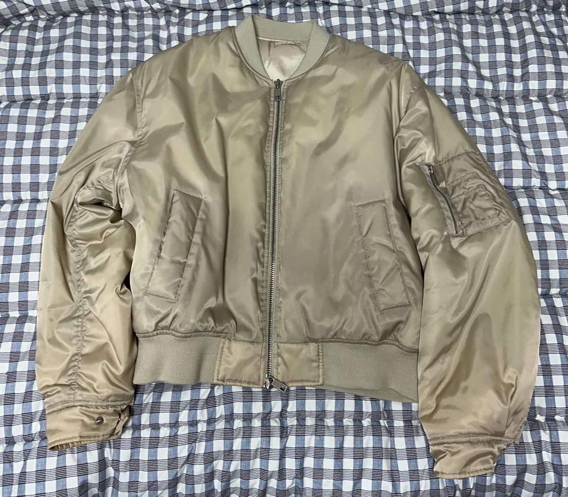 쿠어/ 오버핏 루슈 ma-1/크림 L 상품이미지1