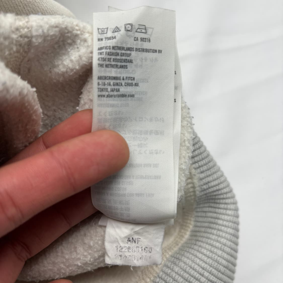 아베크롬비 y2k 빈티지 화이트 후드집업 S 상품이미지10