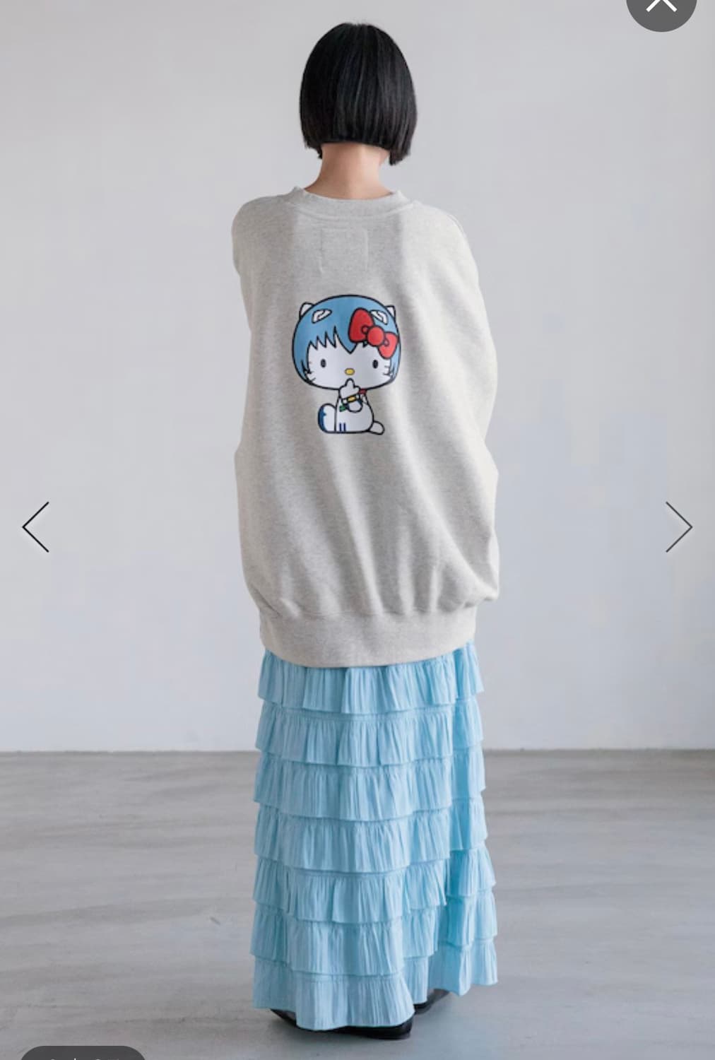 에반게리온 키티 콜라보 맨투맨 레이 아스카 사도 상품이미지3