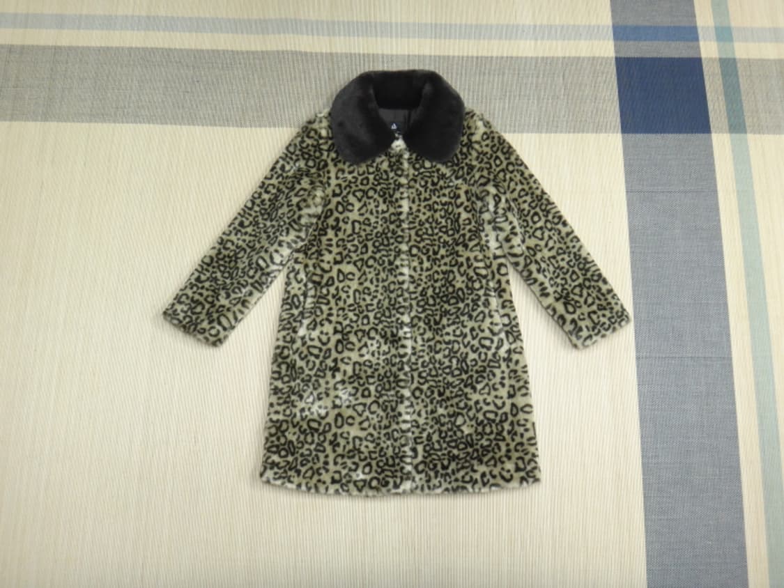 (66) 에이앤디 아뜰리에 표범무늬 인조 밍크 코트 상품이미지1