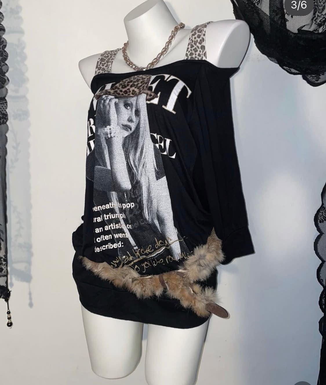 Rabbit Fur belt 상품이미지1