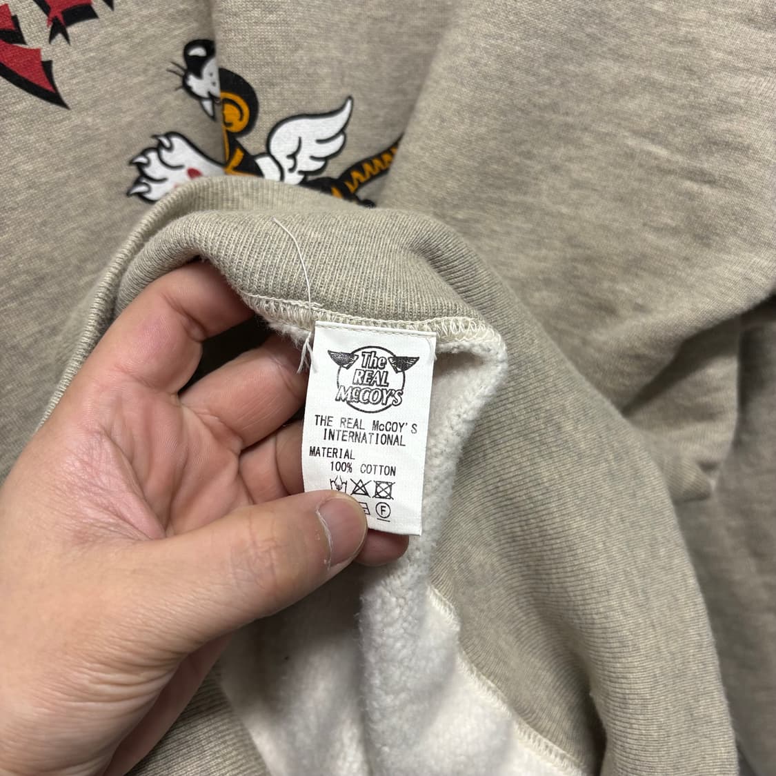 리얼맥코이 플라잉 타이거즈 맨투맨 상품이미지5