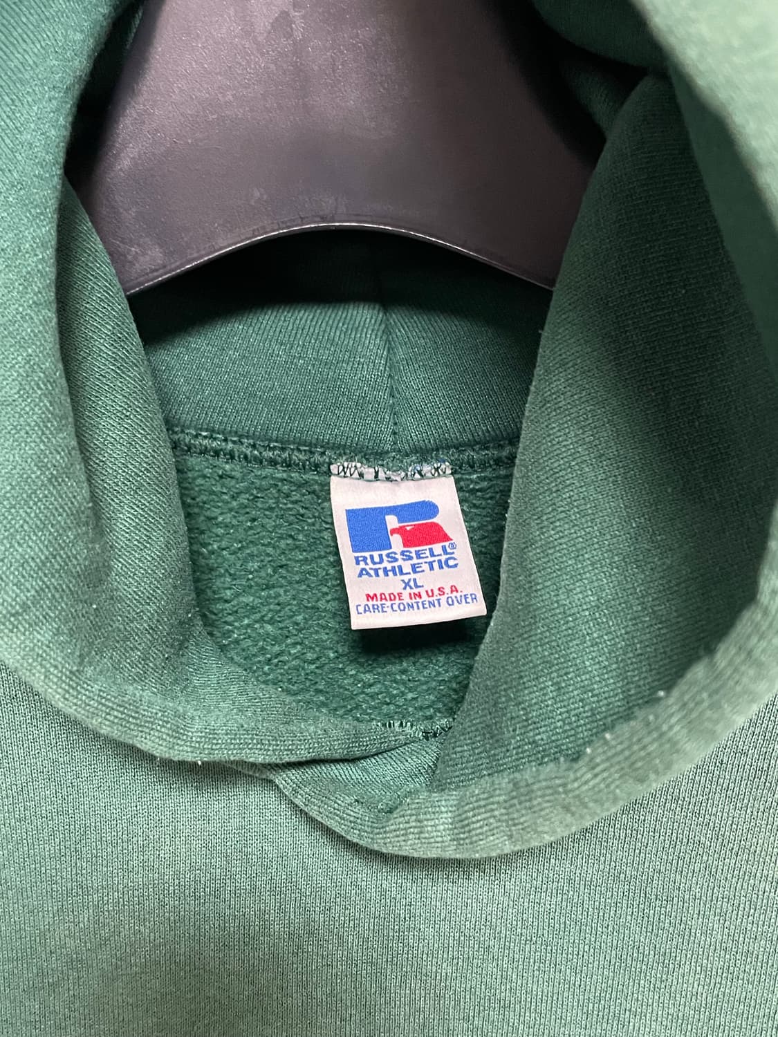 [D.O Vtg] 90s 러셀 50/50 후드 그린(XL) 상품이미지2