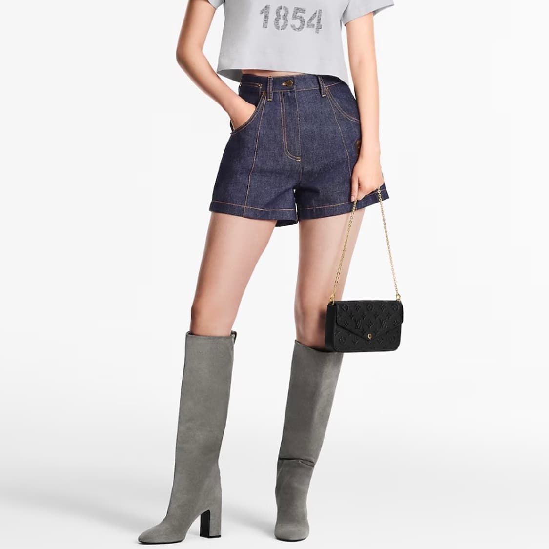 [S+급/OS] 루이비통 포쉐트 펠리시 모노그램 앙프렝뜨 여성백 가방 상품이미지10