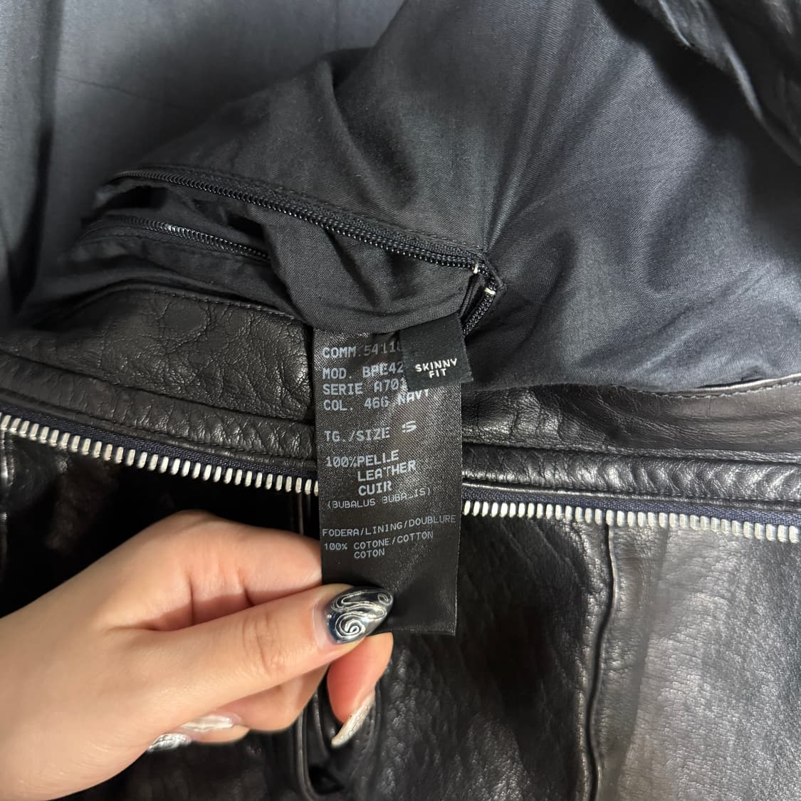 닐바렛 포켓 레더 자켓 상품이미지3