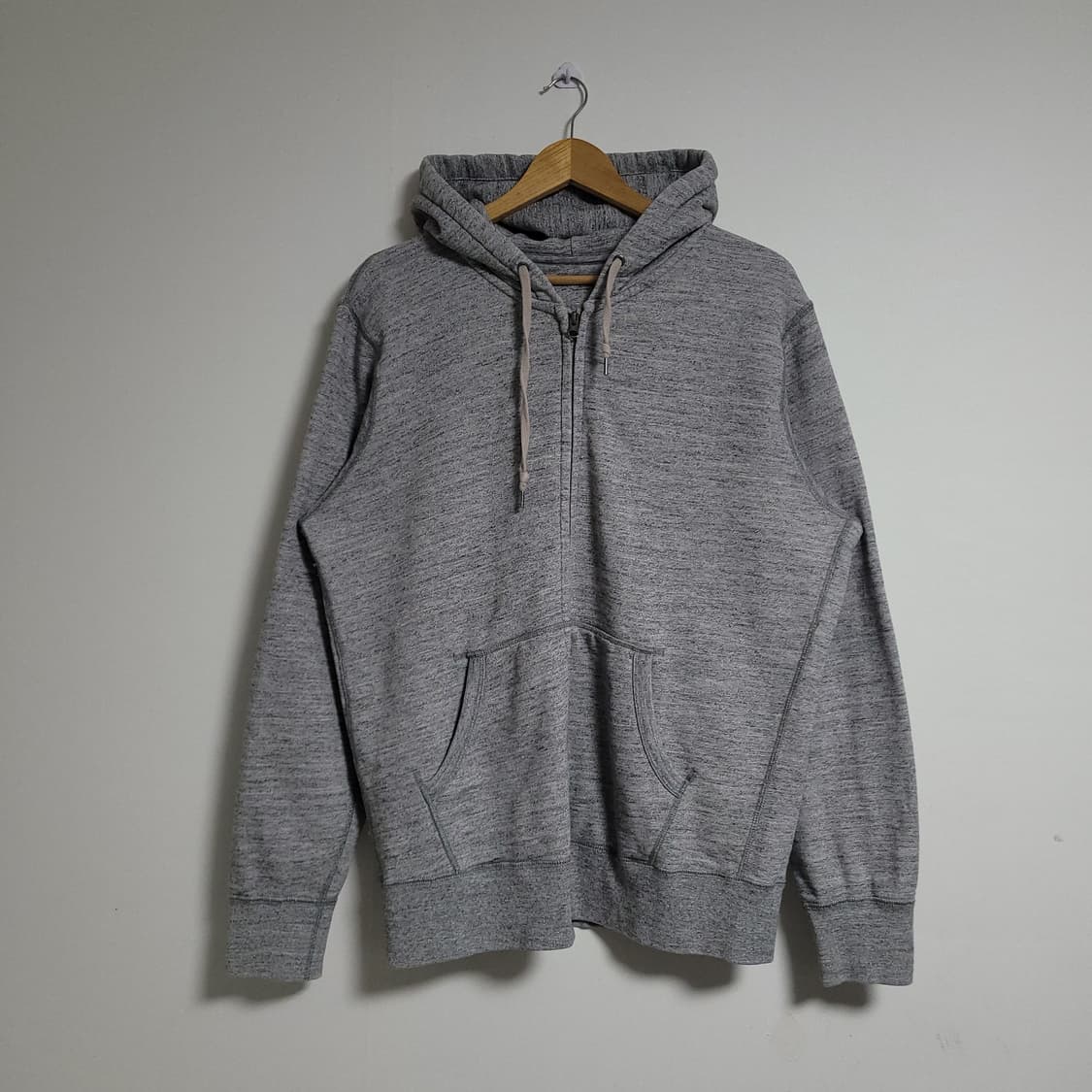 (XL) UNIQLO 유니클로 그레이 후드 집업 상품이미지1