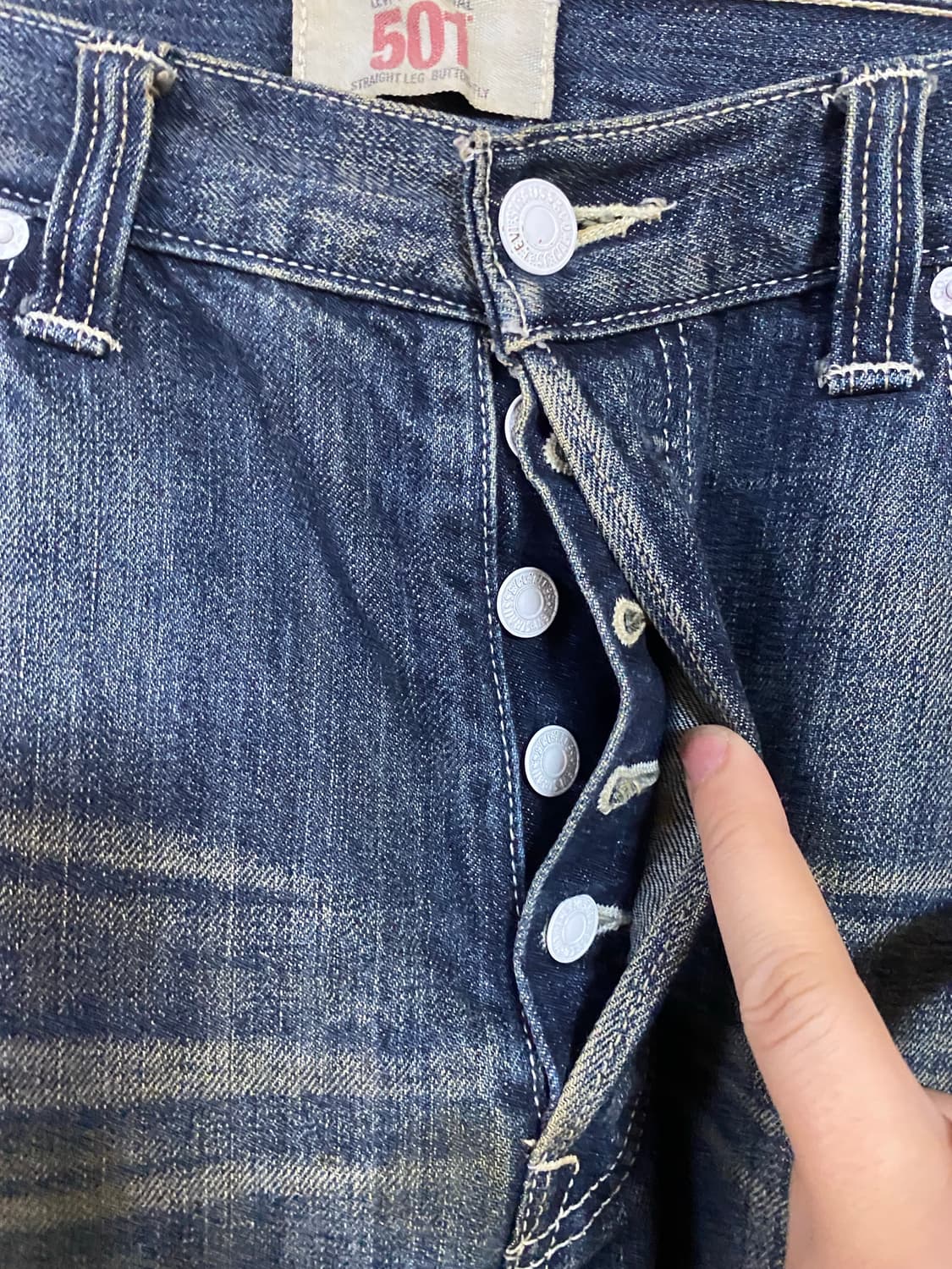 [LEVIS] 리바이스 501 기무라타쿠야 데님 34사이즈(폭수선o) 상품이미지4