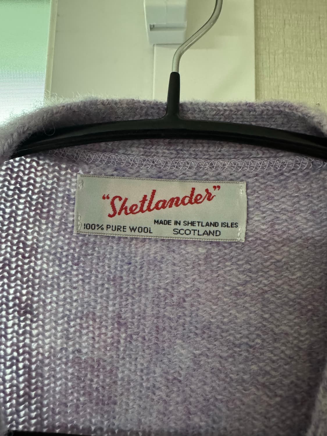 셔틀랜더 shetlander 쉐기독 가디건 연보라 상품이미지2