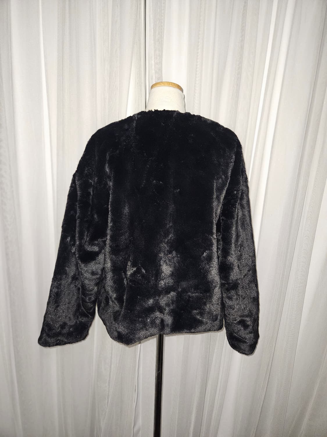 GRL 블랙 퍼 자켓 니혼진 공겜여주 히메갸루 오네갸루 고스 고딕 상품이미지2