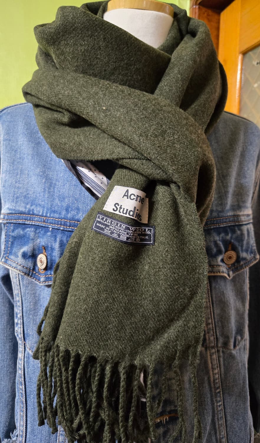 아크네스튜디오 버진울 구형탭 머플러 상품이미지1