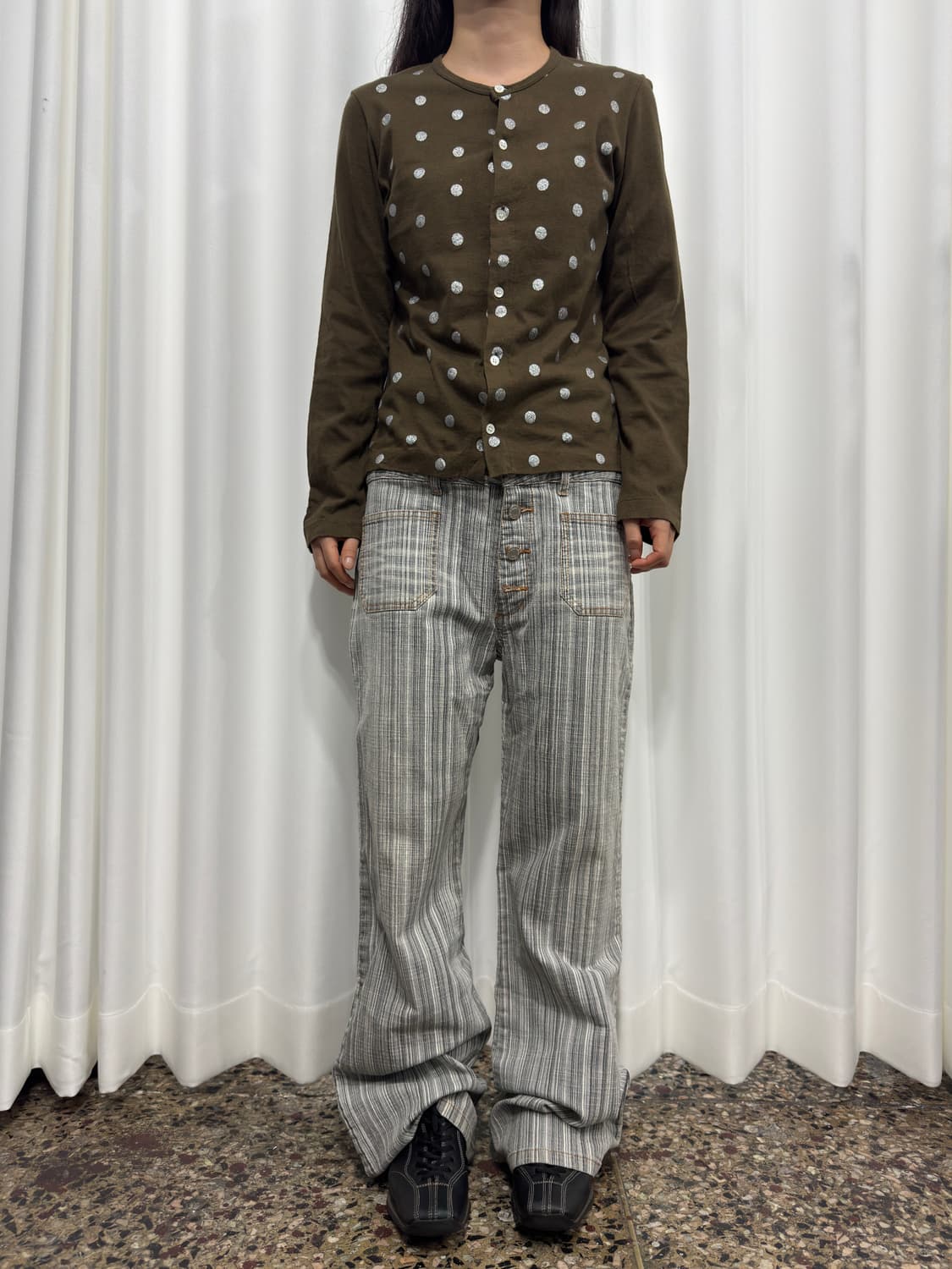 tricot comme des garcons dot cardigan 상품이미지3
