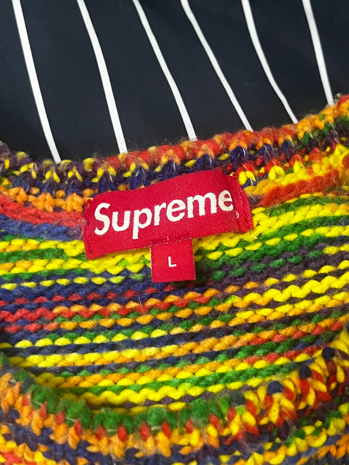 슈프림 멀티컬러 니트 L 상품이미지3
