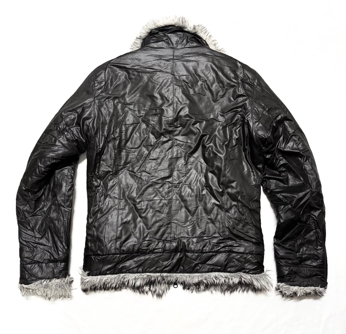 Hideaways - 퍼 패디드 하이넥 자켓 상품이미지3