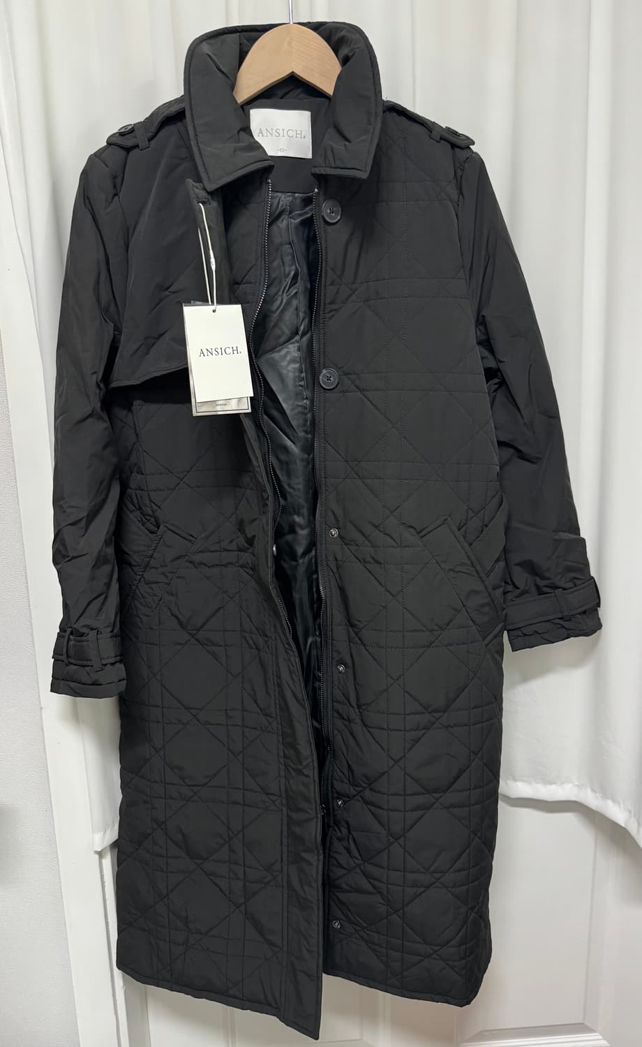 [새상품] 안지크 캐시미어 패딩 트렌치 상품이미지5