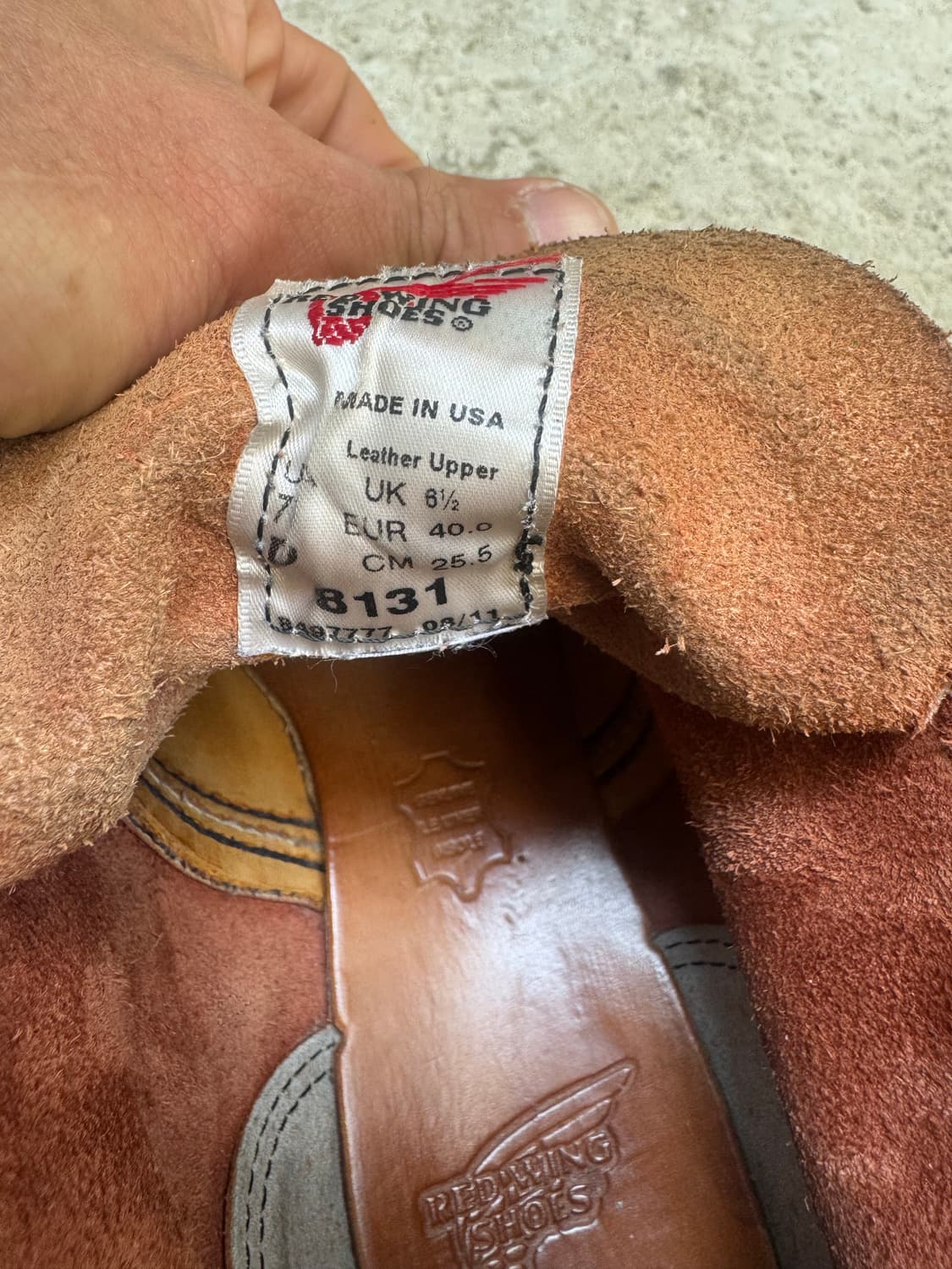 레드윙 8131 목토 부츠 (성조기,로고 각인/255사이즈) 상품이미지8