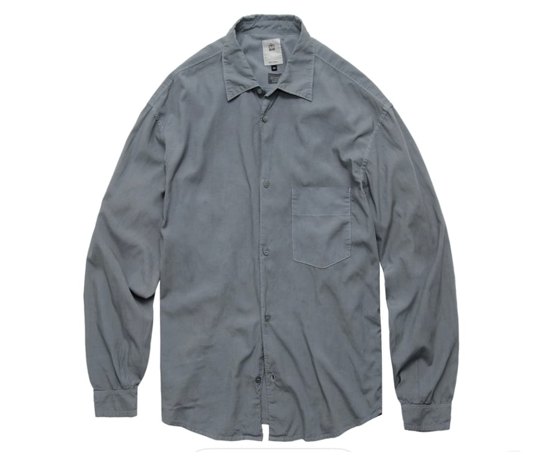 폴리테루 텐코 루즈드 셔츠 2.0 블루 그레이 002 상품이미지1