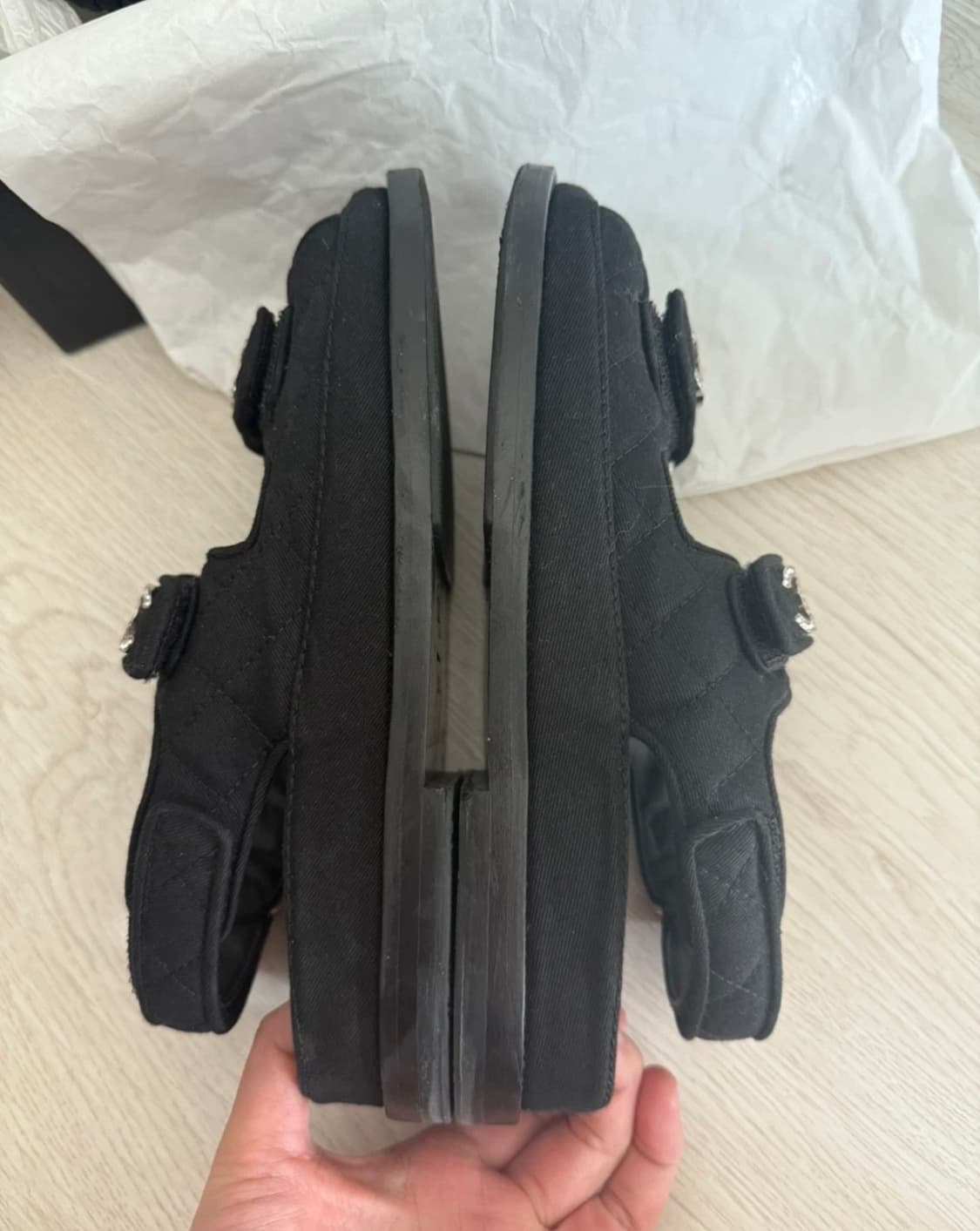 샤넬 믹스드파이버 벨크로 샌들230 상품이미지3