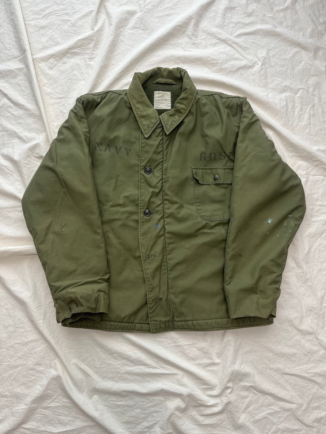1974 US Navy A-2 Deck Jacket 미군 덱자켓 (XL) 상품이미지1