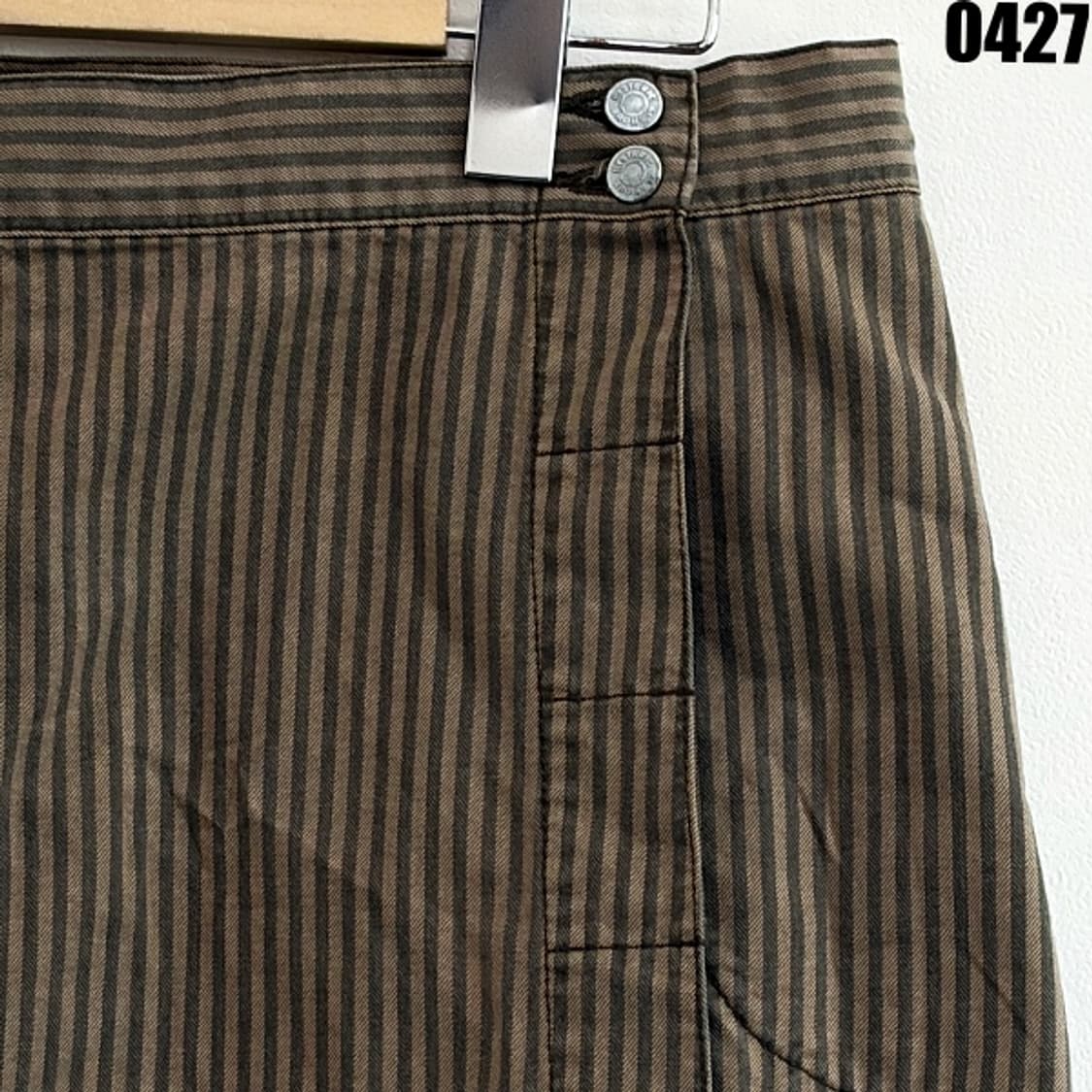 히스테릭 글래머 스트라이프 코튼 미니스커트 M 0427 상품이미지2