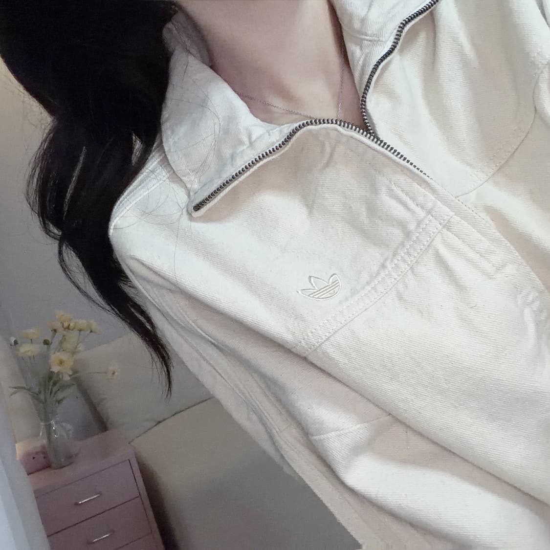 🐰아디다스 베이지 대대장 데님 자켓🪽 상품이미지2