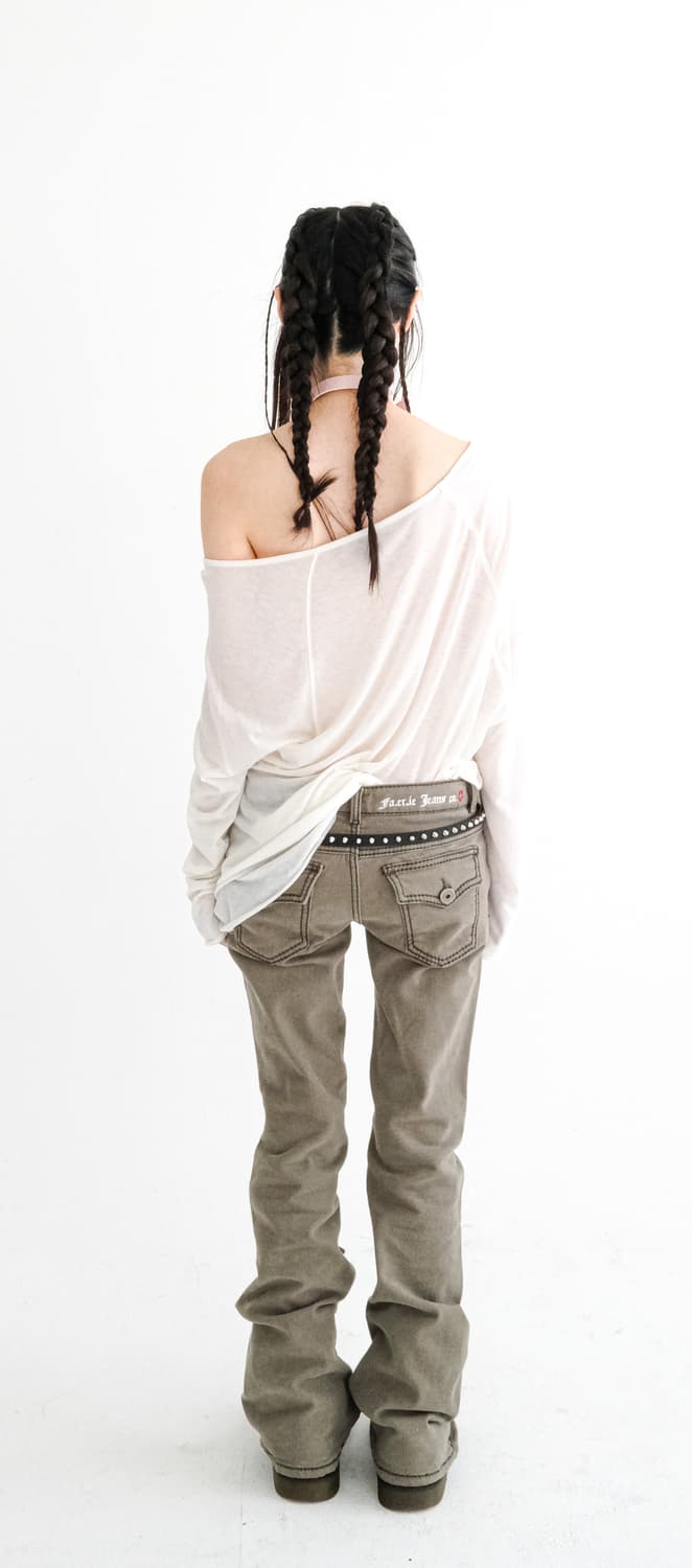 샵페어리 Totem chain graphic T-shirt (cream) 상품이미지2