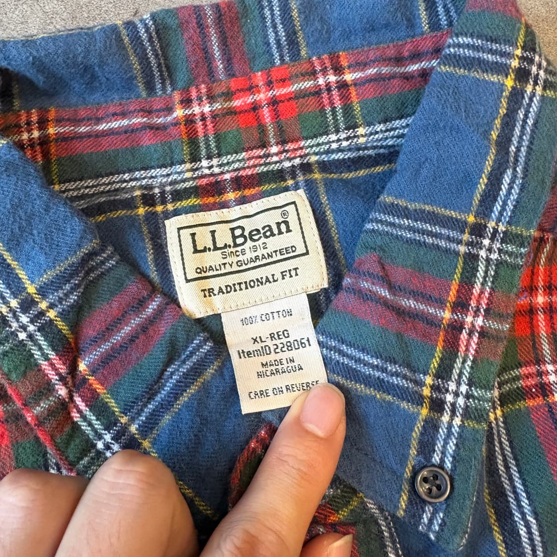 L.L.bean 정품 엘엘빈 플란넬 셔츠 상품이미지5