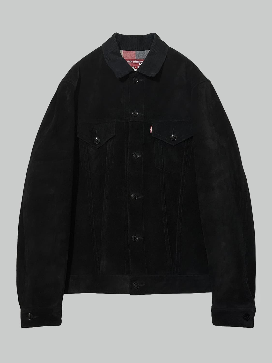 준야 와타나베 리바이스 카우레더 스웨이드 트러커 자켓 상품이미지1