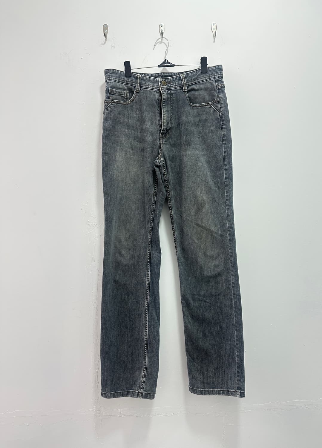Vintage faded gray denim jeans 상품이미지4
