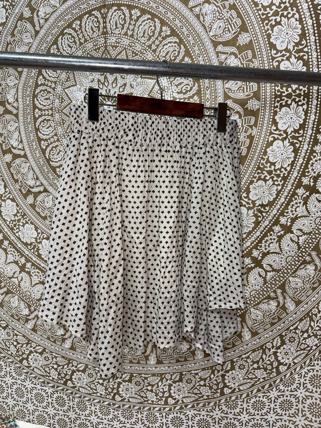 빈티지 여성 밴딩 패턴 미니스커트  상품이미지6