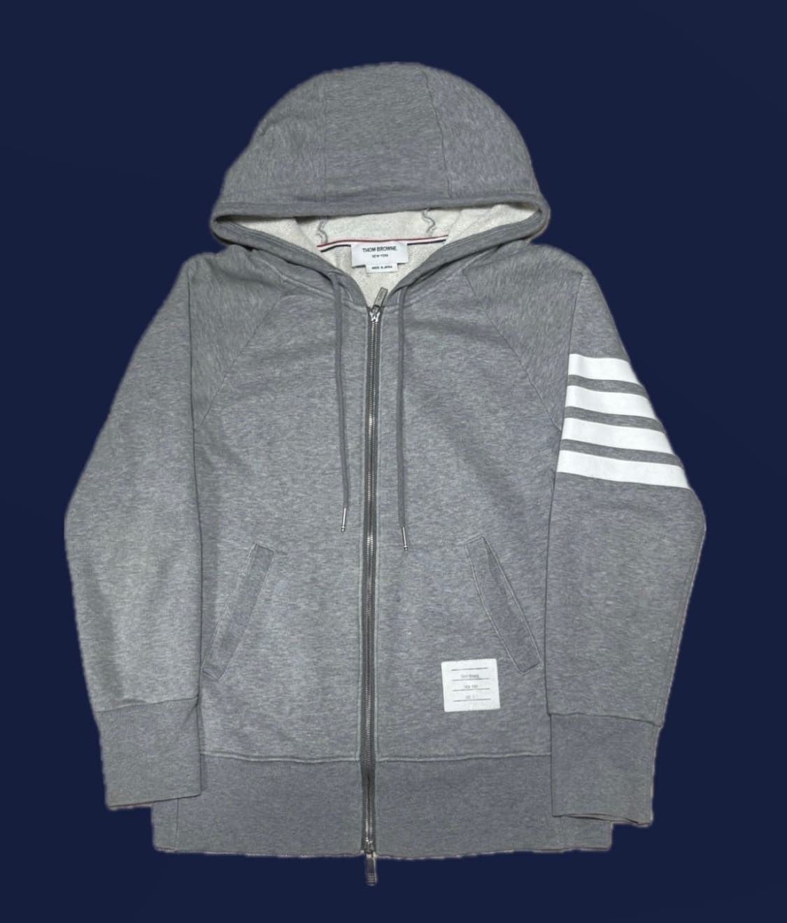 톰브라운 4바 그레이 후드집업  상품이미지1