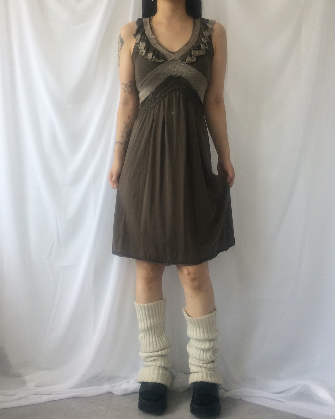 Knitted point sleeveless onepiece 상품이미지6