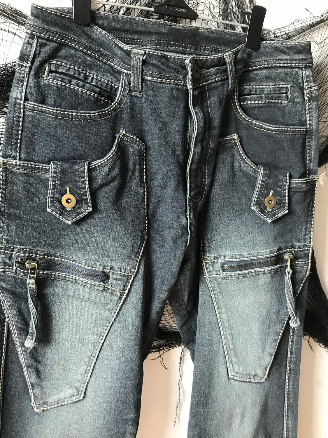 00s pocket zipper detailed bootscut deni 상품이미지4