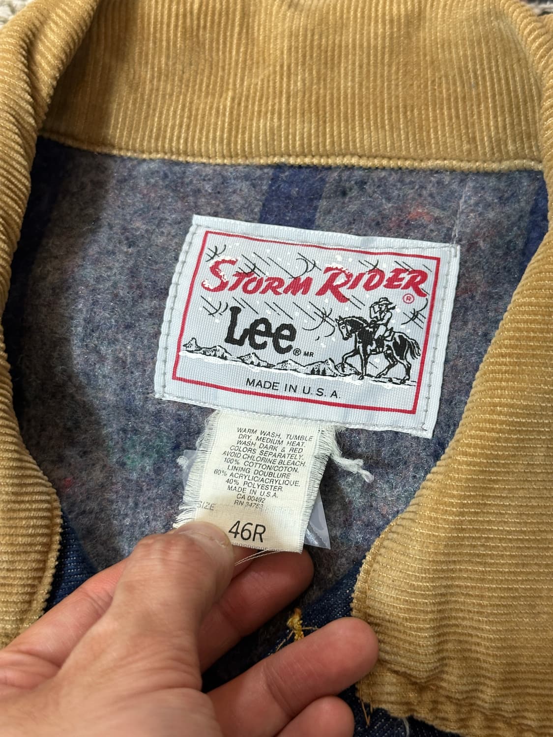*RARE* 80’s Lee 리 스톰라이더 데님 자켓 청자켓 상품이미지7