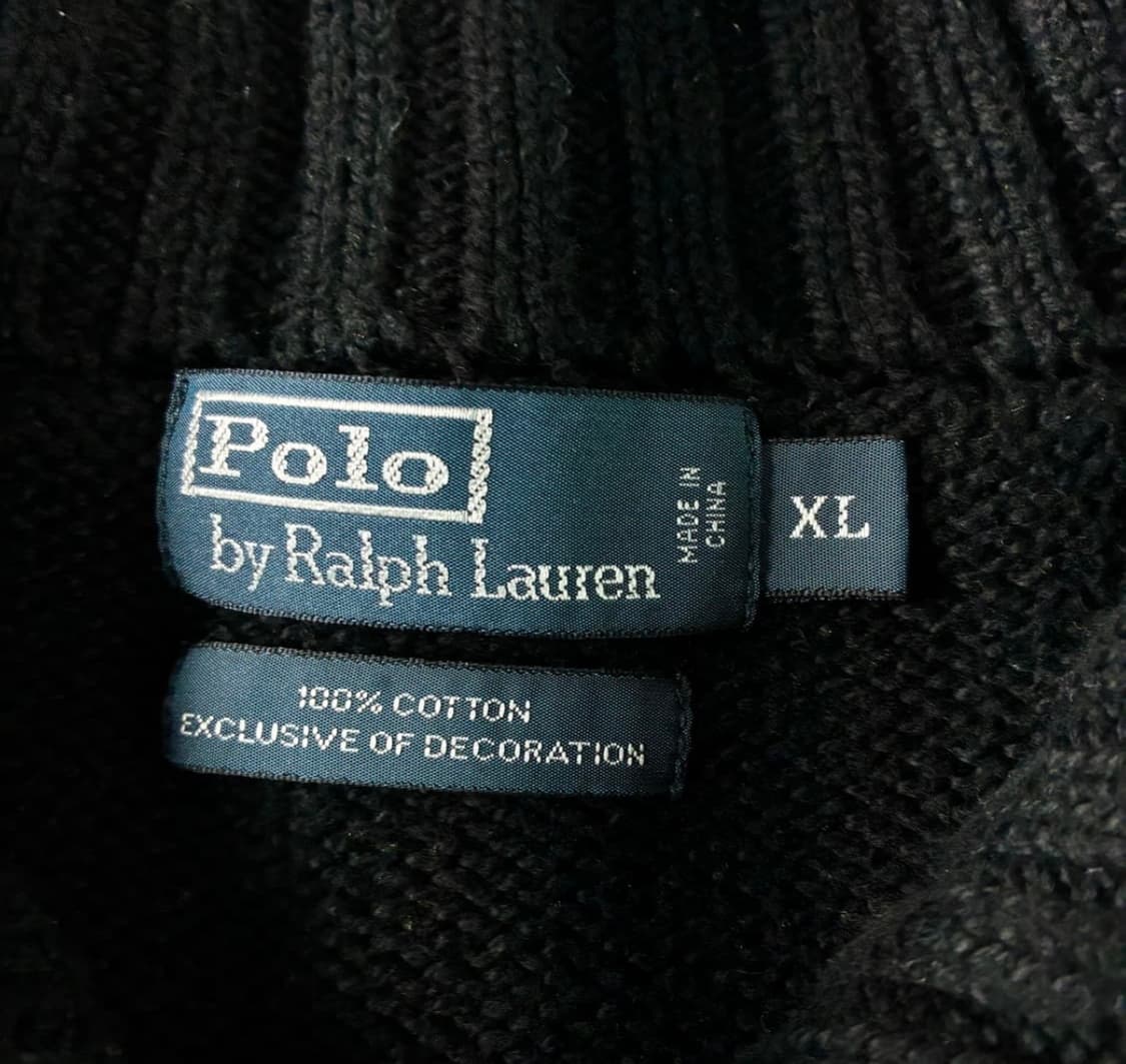 폴로 랄프 로렌 블랙 쿼터집업 니트 상품이미지4