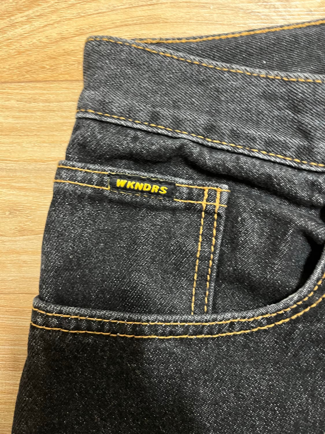 WKNDRS DWARF DENIM PANTS (BLACK) M 상품이미지5