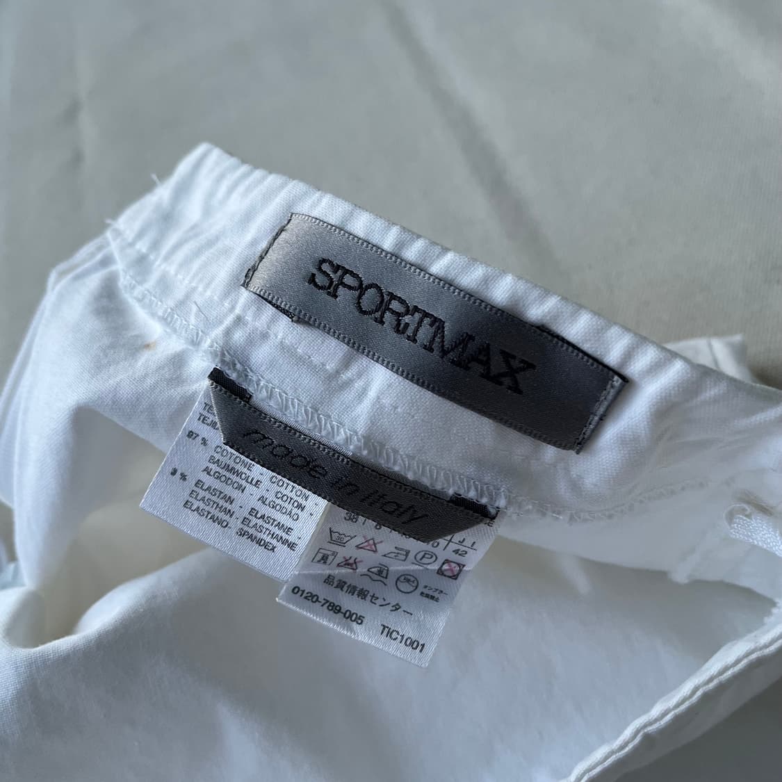 00s Sport Max 미니멀 코튼 스커트 상품이미지4