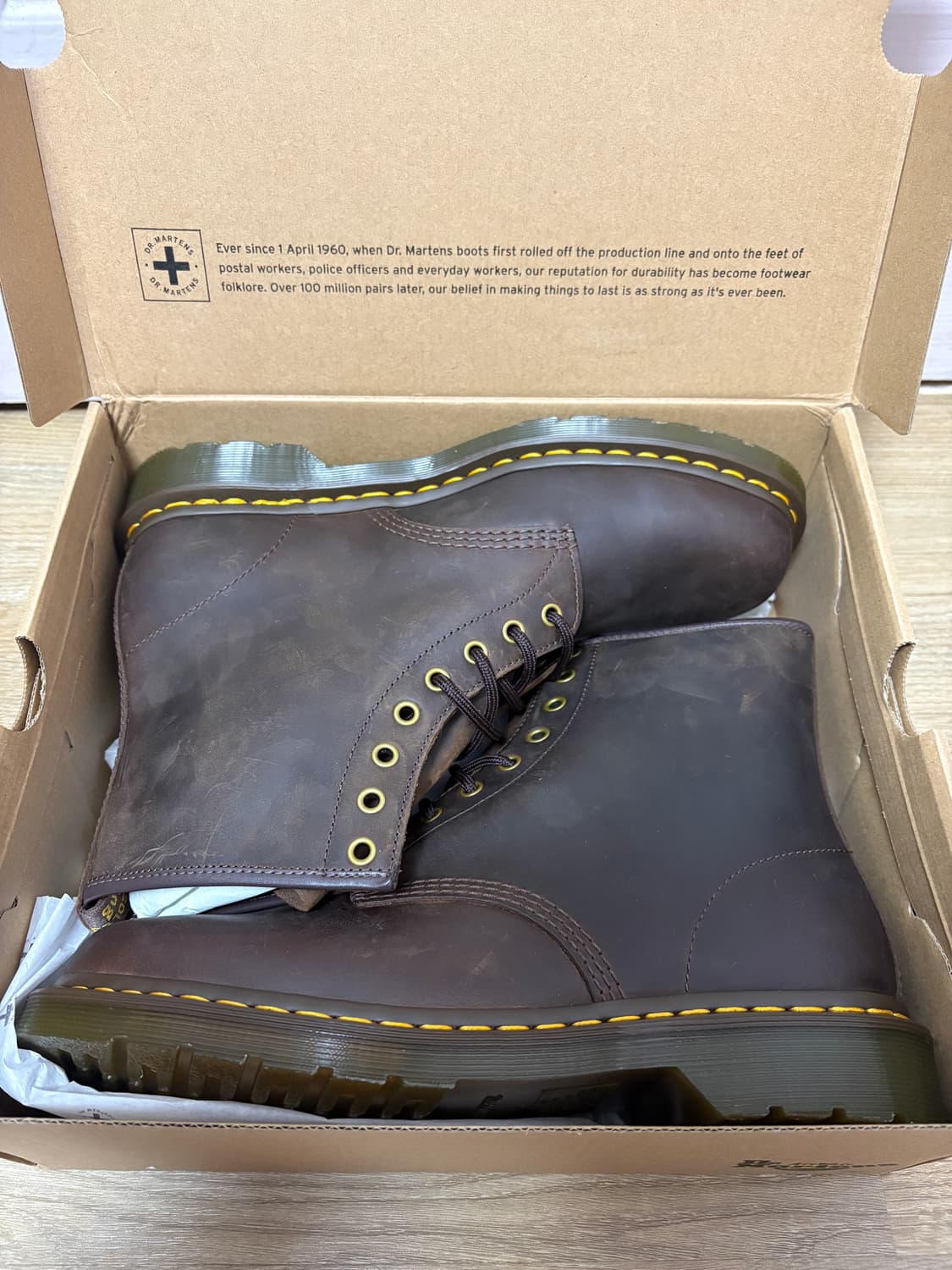 (새상품) 닥터마틴 1460 다크브라운 290 상품이미지4