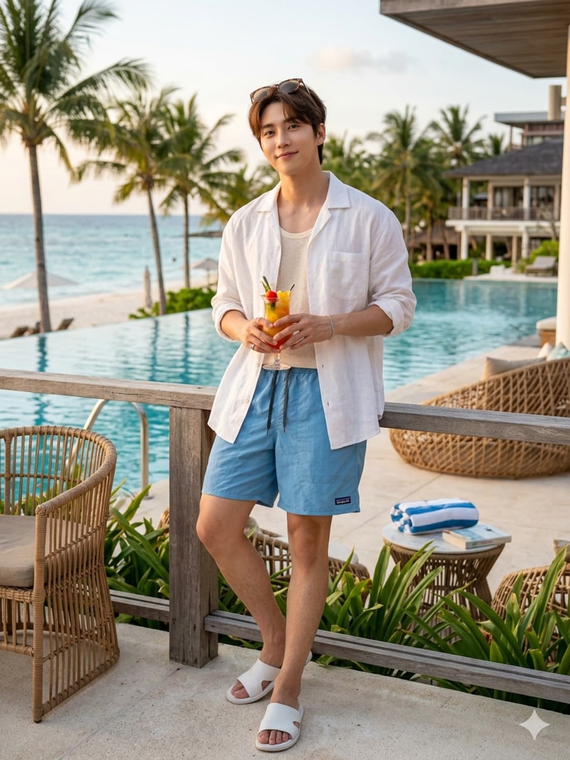 파타고니아 배기스 쇼츠 반바지 라이트 블루 상품이미지1