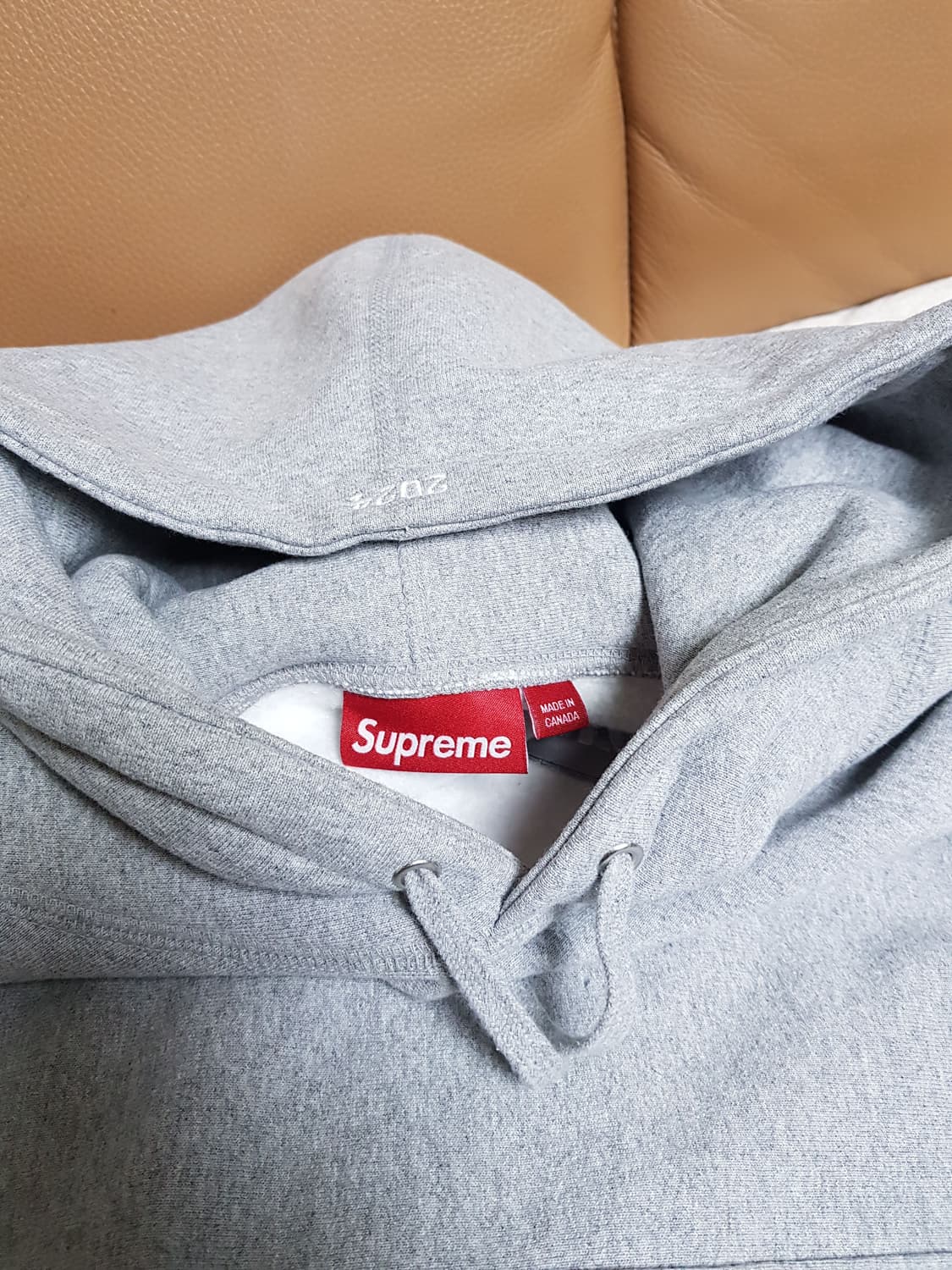 슈프림 박스로고 후드 티셔츠 그레이 24FW 상품이미지7