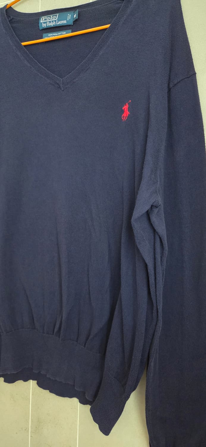폴로 랄프로렌 네이비 피마 코튼 니트 M사이즈 택포 상품이미지4