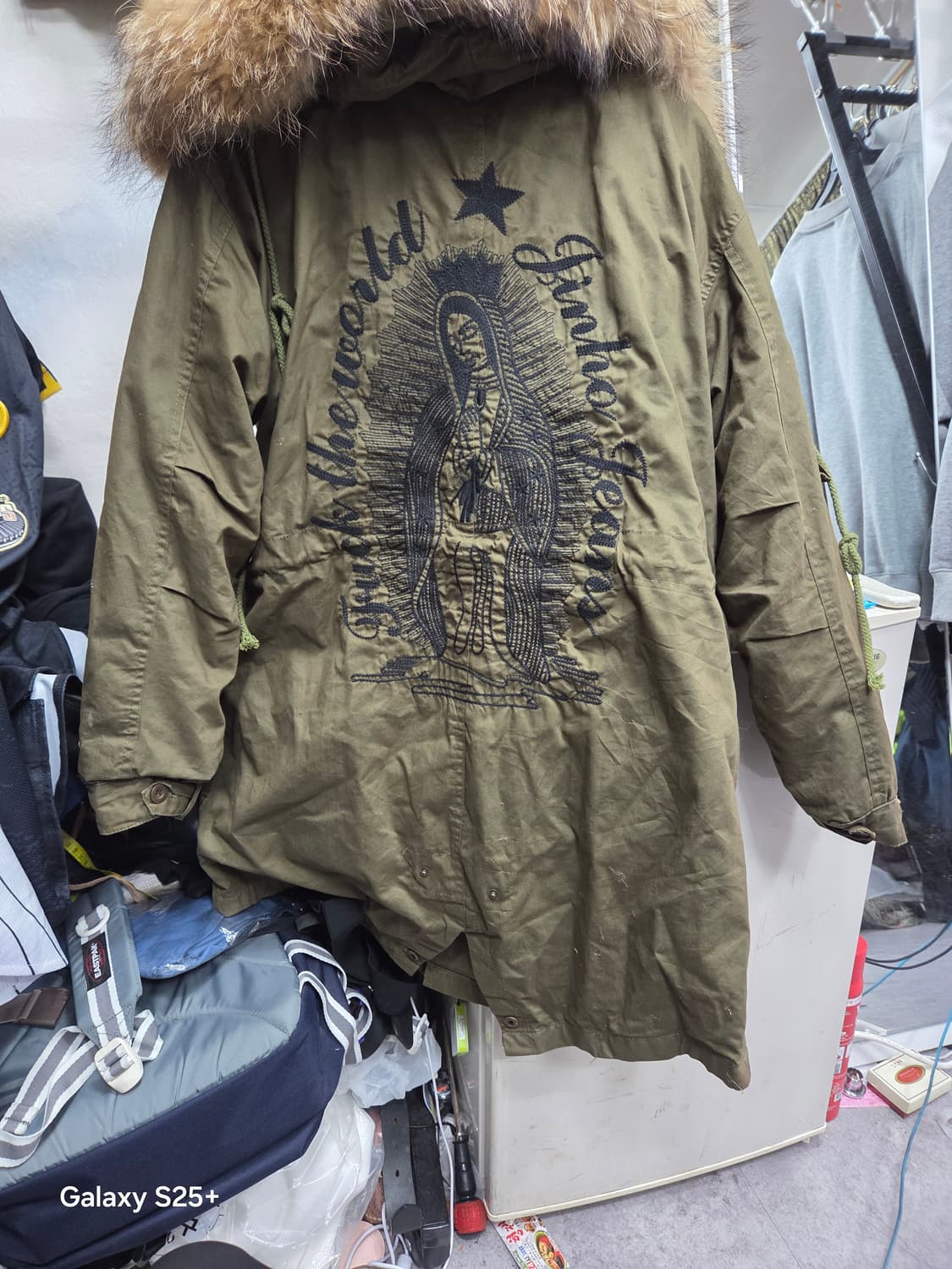 미군  야상    M-65   카키 상품이미지4