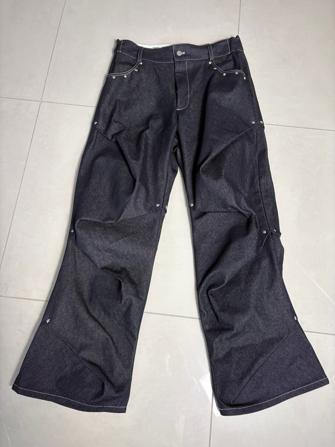 AAO viedit starry stud random tuck pants 상품이미지5