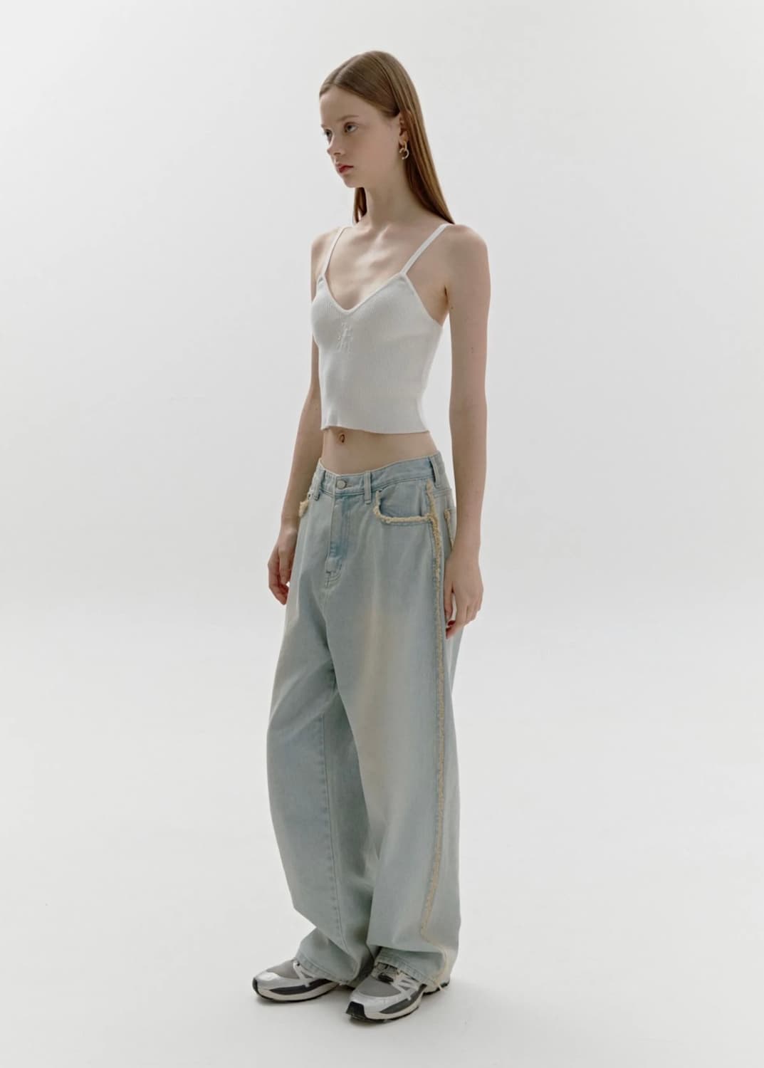 소프트서울 Damage Washing Pants Light Blue 상품이미지1