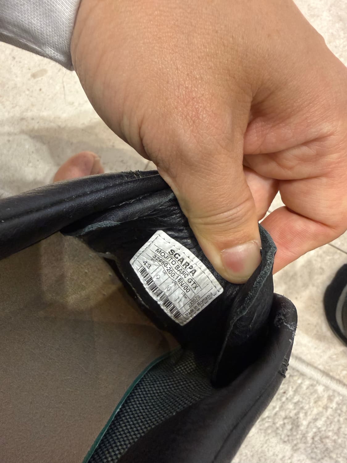 스카르파 모히또 베이직 GTX 블랙 트레킹화 43사이즈 상품이미지8