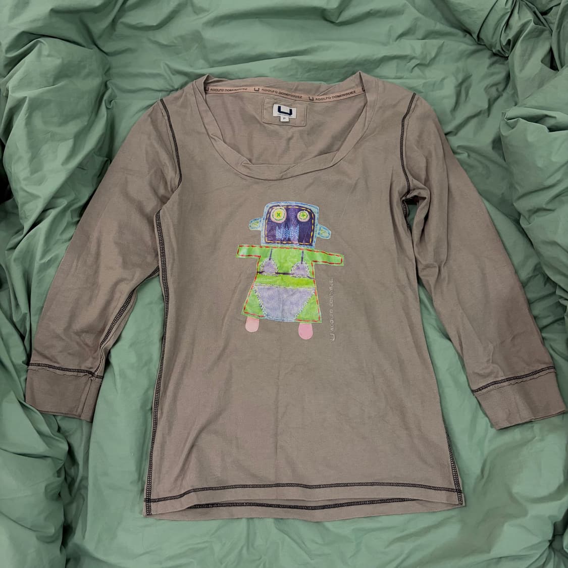 7부 비키니 로봇 티셔츠 상품이미지1