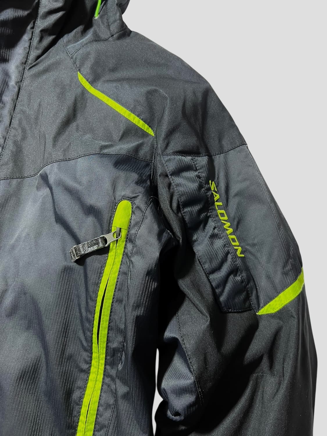 살로몬 재팬 바람막이 빈티지 네온 윈드브레이커 L 상품이미지4