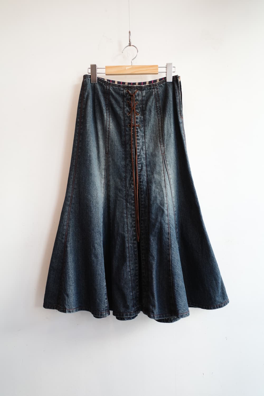 COMME CA ISM 꼼싸이즘 프린지 롱 스커트 (26인치) 상품이미지1