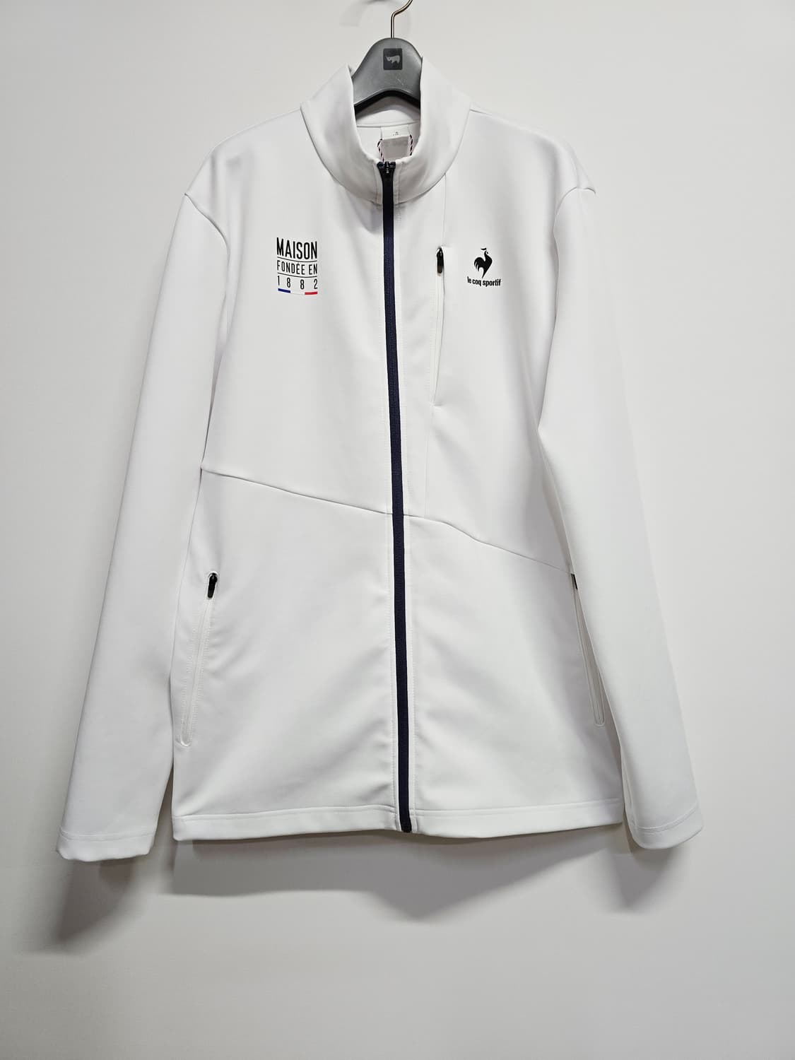 르꼬끄 화이트 스탠넥 트랙탑 자켓 상품이미지1