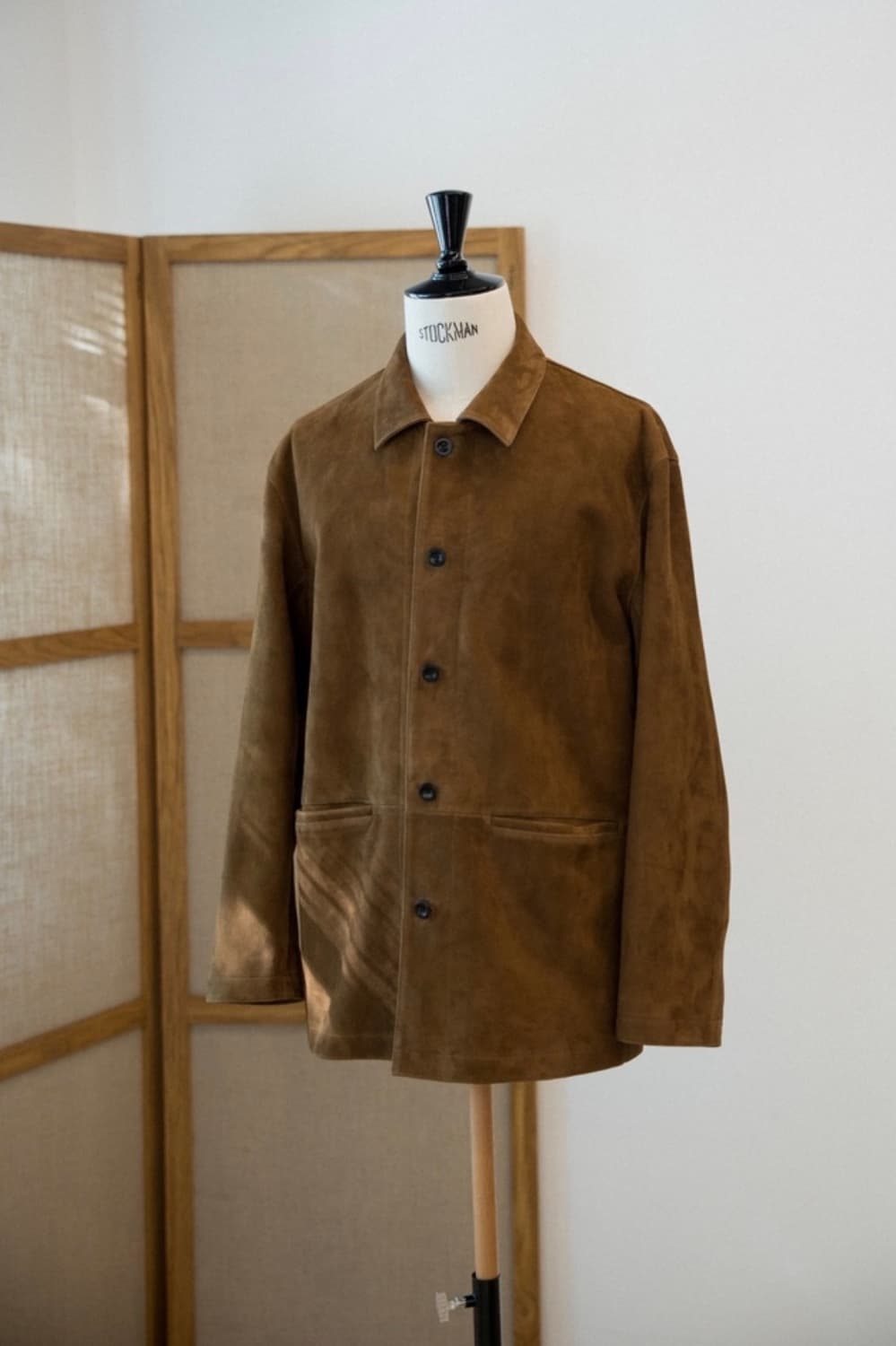 [구매](2)우드비 고트 스웨이드 자켓 브라운 상품이미지1