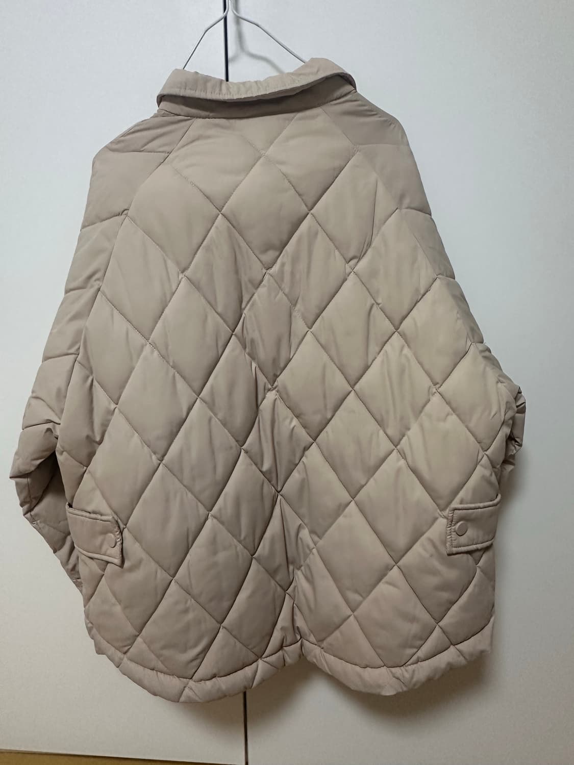 AUBE 퀼팅 자켓 베이지 경량패딩 퀼팅자켓 깔깔이 누빔자켓 퀼팅패딩 상품이미지2